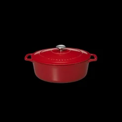 Cocotte En Fonte*CHASSEUR Cocotte en Fonte Ovale 35 cm Rouge