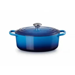 Cocotte En Fonte*LE CREUSET Cocotte en fonte Ovale 31 cm Azur Signature