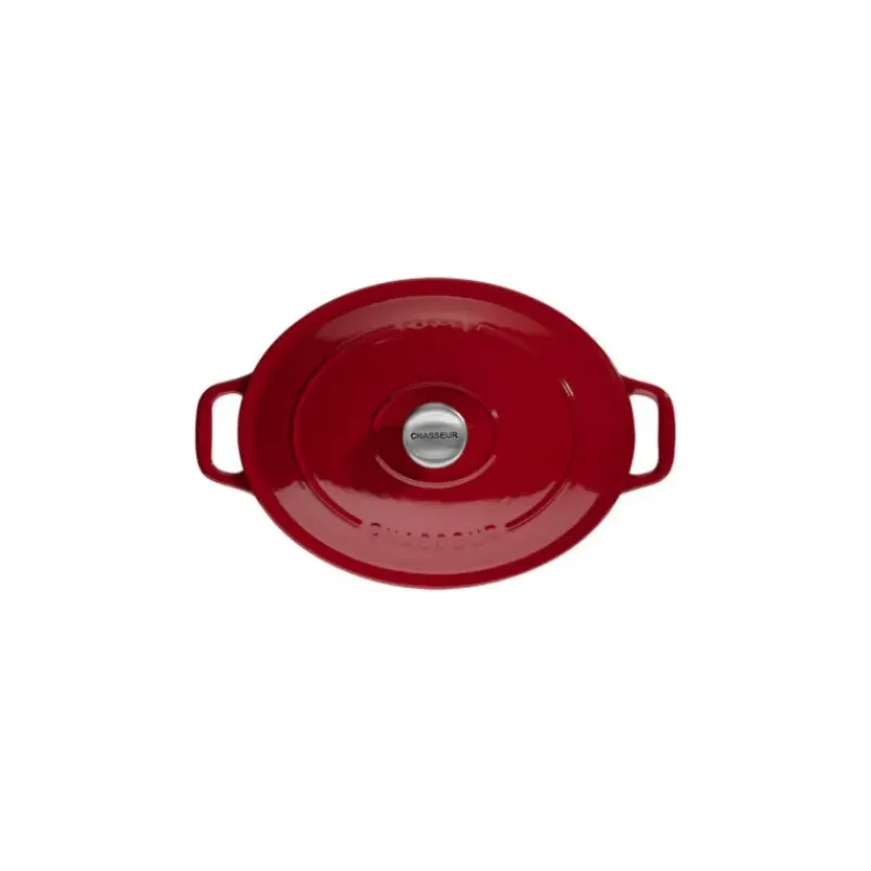 Cocotte En Fonte*CHASSEUR Cocotte en Fonte Ovale 29 cm Rouge