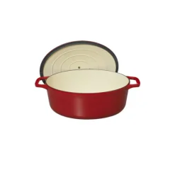 Cocotte En Fonte*CHASSEUR Cocotte en Fonte Ovale 31 cm Rouge