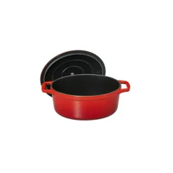 Cocotte En Fonte*CHASSEUR Cocotte en Fonte Ovale 17 cm Rubis