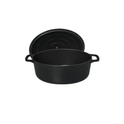 Cocotte En Fonte*CHASSEUR Cocotte en Fonte Ovale 35 cm Noir Mat