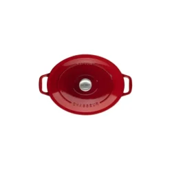 Cocotte En Fonte*CHASSEUR Cocotte en Fonte Ovale 29 cm Rubis