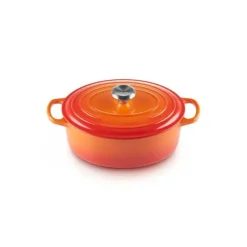 Cocotte En Fonte*LE CREUSET Cocotte en fonte Ovale 33 cm Volcanique Signature