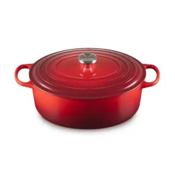 Cocotte En Fonte*LE CREUSET Cocotte en Fonte Ovale 33 cm Cerise Signature