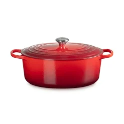 Cocotte En Fonte*LE CREUSET Cocotte en Fonte Ovale 33 cm Cerise Signature
