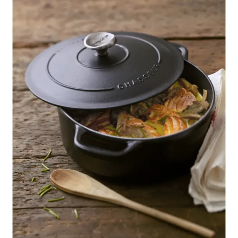 Cocotte En Fonte*CHASSEUR Cocotte en Fonte Ronde 22 cm Noir Mat