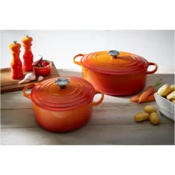 Cocotte En Fonte*LE CREUSET Cocotte en fonte Ronde 26 cm Volcanique Signature