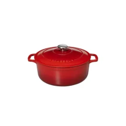 Cocotte En Fonte*CHASSEUR Cocotte en Fonte Ronde 20 cm Rubis