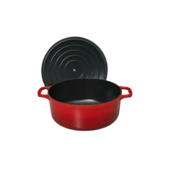 Cocotte En Fonte*CHASSEUR Cocotte en Fonte Ronde 18 cm Rubis