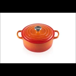 Cocotte En Fonte*LE CREUSET Cocotte en Fonte Ronde 20 cm Volcanique Signature