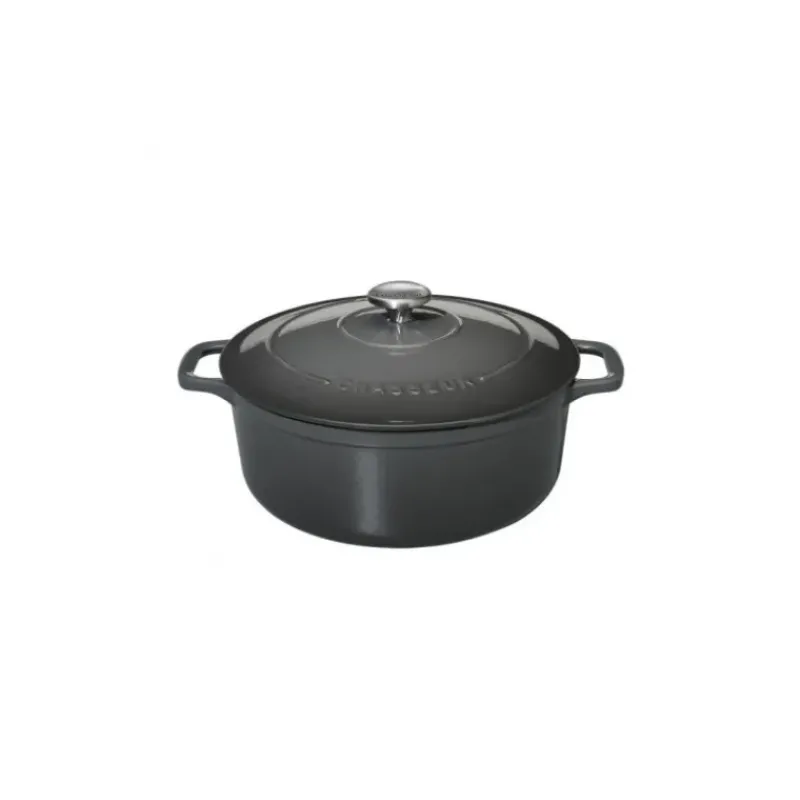 Cocotte En Fonte*CHASSEUR Cocotte en Fonte Ronde 18 cm Caviar