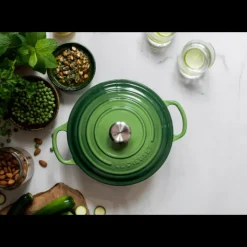 Cocotte En Fonte*LE CREUSET Cocotte en Fonte Ronde 24 cm Bamboo Signature