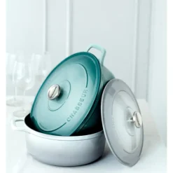 Cocotte En Fonte*CHASSEUR Cocotte en Fonte Ronde 28 cm Quartz