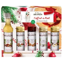 Jus, Sirops*MONIN Coffret Sirops Pour Boissons Chaudes Noël (x5)