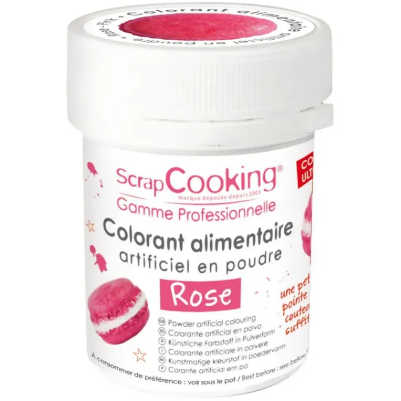Colorants Alimentaires*SCRAPCOOKING Colorant Alimentaire en Poudre Rose 5g