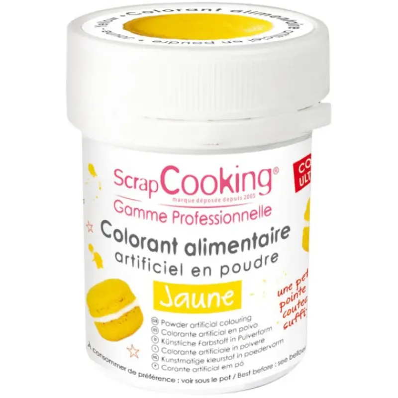 Colorants Alimentaires*SCRAPCOOKING Colorant Alimentaire en Poudre Jaune 5g