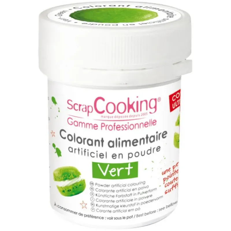 Colorants Alimentaires*SCRAPCOOKING Colorant Alimentaire en Poudre Vert 5g