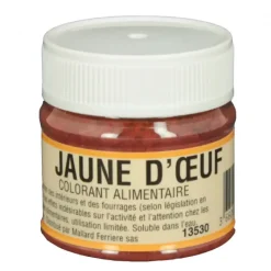 Colorants Alimentaires*MALLARD FERRIERE Colorant alimentaire Jaune d'Oeuf E102/E129 Poudre Hydrosoluble 20g