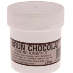 Colorants Alimentaires*MALLARD FERRIERE Colorant alimentaire Marron Brun Chocolat E102/E129/E151 Poudre Hydrosoluble 20g