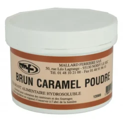 Colorants Alimentaires*MALLARD FERRIERE Colorant alimentaire Marron Brun Caramel E102/E129/E151 Poudre Hydrosoluble 100g