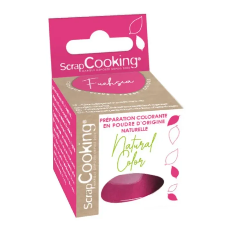 Colorants Alimentaires*SCRAPCOOKING Colorant Alimentaire Naturel en Poudre Rose Fuchsia 10g
