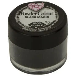 Colorants Alimentaires*RAINBOW DUST Colorant Alimentaire Noir en Poudre Black Magic 2 g