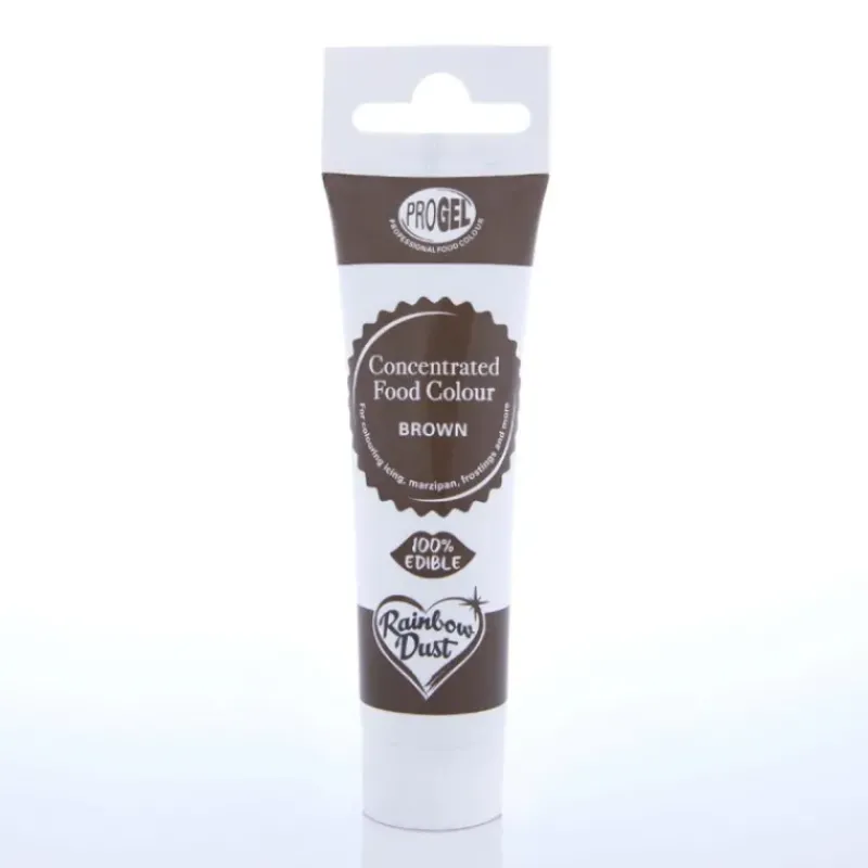 Colorants Alimentaires*RAINBOW DUST Colorant Alimentaire ProGel Brun 25g