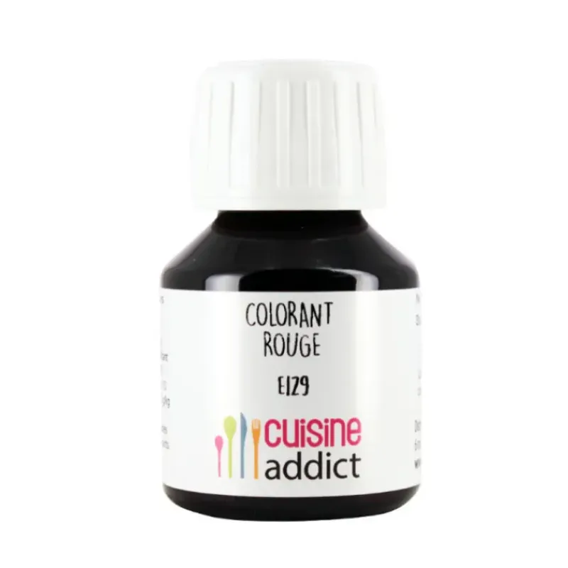 Colorants Alimentaires*CUISINEADDICT Colorant Alimentaire Rouge Coquelicot E129 Liquide 58 ml