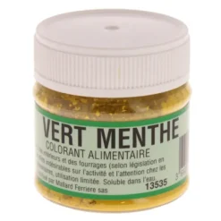 Colorants Alimentaires*MALLARD FERRIERE Colorant alimentaire Vert Menthe E102/E131 Poudre Hydrosoluble 20g