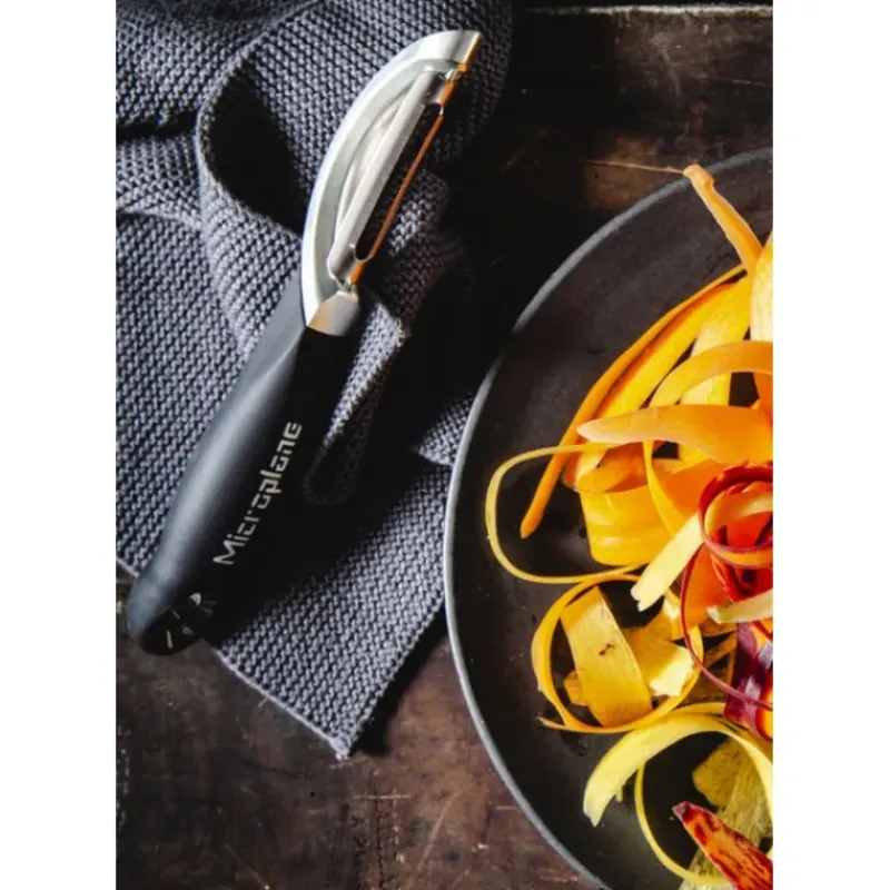 Eplucheurs, Dénoyauteur*MICROPLANE Économe à Lame Pivotante Specialty Noir