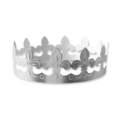 Décoration Gâteau*CUISINEADDICT Couronne de Roi Argent x100