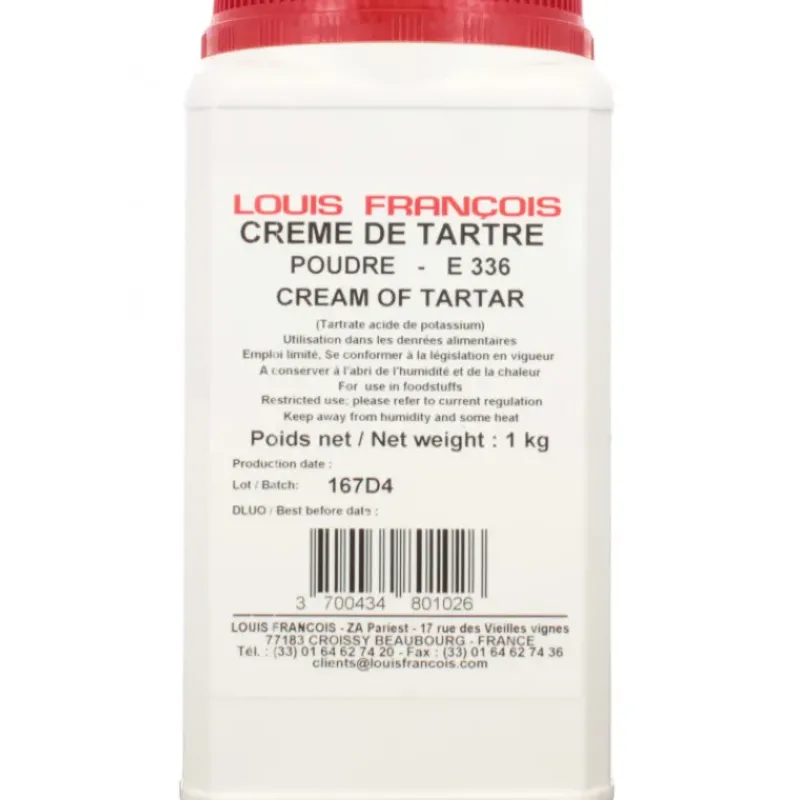 Additifs Alimentaires*LOUIS FRANCOIS Crème de Tartre poudre 1 kg Louis François