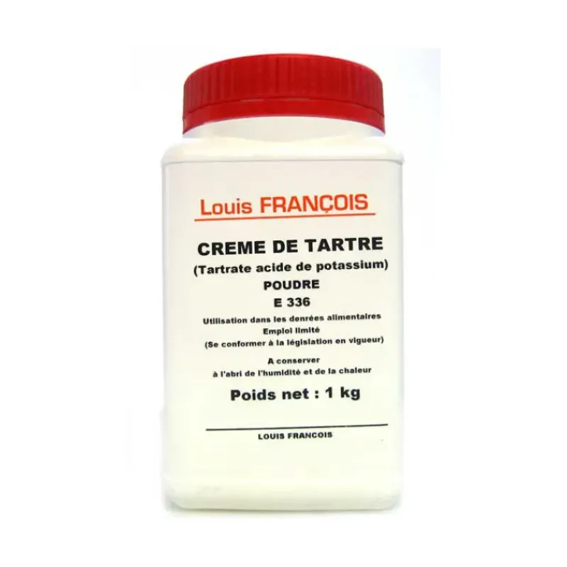 Additifs Alimentaires*LOUIS FRANCOIS Crème de Tartre poudre 1 kg Louis François