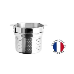 Casseroles*CRISTEL Cuiseur à Pâtes Mutine Ø 22 cm Manche Amovible Inox