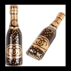 Décoration Comestible*FLORENSUC Décor en Chocolat Bouteille de Champagne 5,3 x 1,5 cm (x 144)