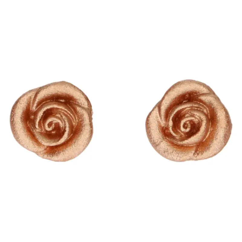 Décoration Comestible*FUNCAKES Décorations Gâteau Roses Bronze en pâte d’amande (x6)