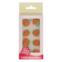 Décoration Comestible*FUNCAKES Décors en Sucre Carotte (x16)