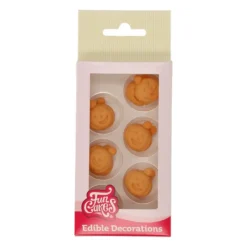 Décoration Comestible*FUNCAKES Décors en Sucre Citrouilles Halloween (x12)