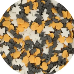 Décoration Comestible*FUNCAKES Décors en Sucre Halloween (Fantômes, Citrouilles, Chauves-souris) 55g