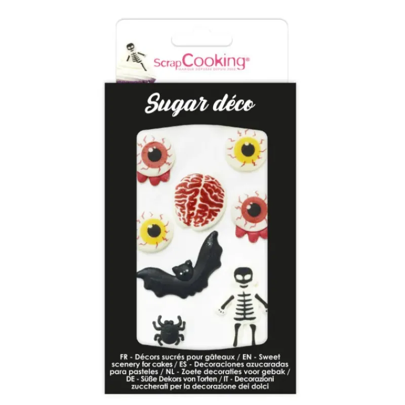 Décoration Comestible*SCRAPCOOKING Décors en Sucre Horreur x8