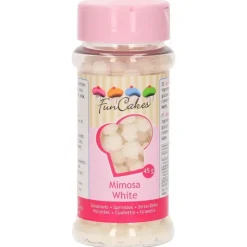 Décoration Comestible*FUNCAKES Décors en Sucre Mimosa Blanc 45g