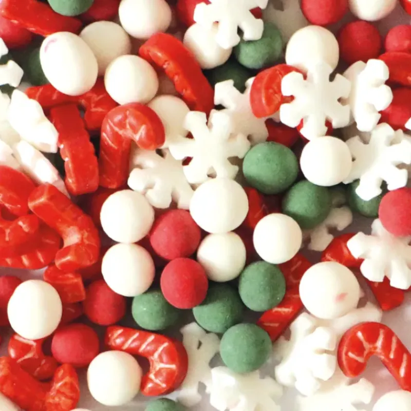 Décoration Comestible*SCRAPCOOKING Décors en Sucre Mix 3D Noël 46 g