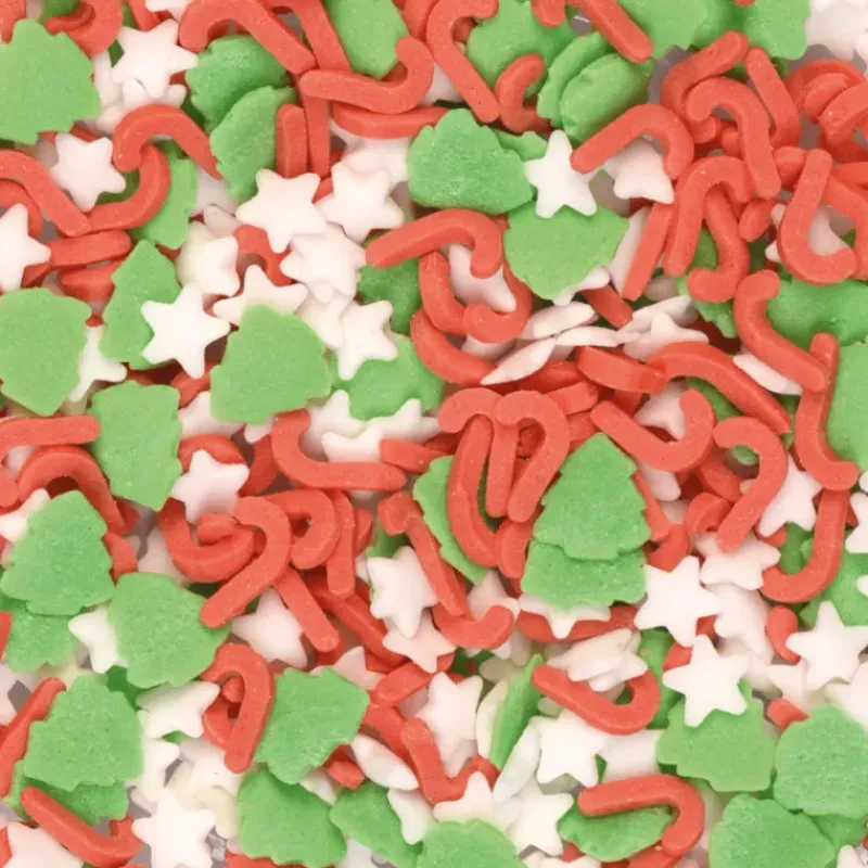 Décoration Comestible*FLORENSUC Décors en Sucre Mélange Noël 1 kg