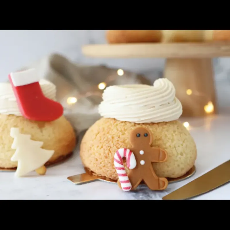 Décoration Comestible*SCRAPCOOKING Décors Pâte d'Amande Noël (x6)