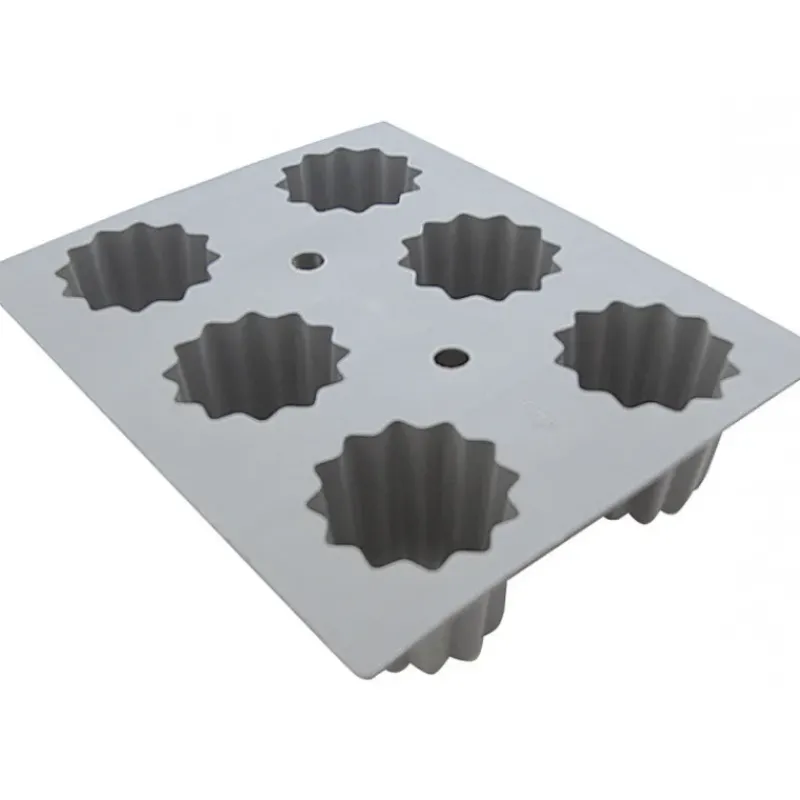 Moule Silicone|Moules À Gâteaux*DE BUYER Elastomoule à Cannelé - 6 empreintes 21 x 17,6 cm - Silicone