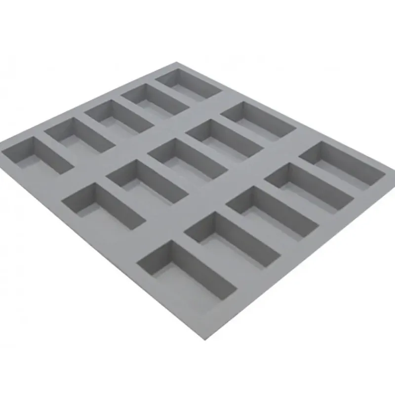 Moule Silicone*DE BUYER Elastomoule Financier - 15 empreintes 21 x 17,6 cm - Silicone