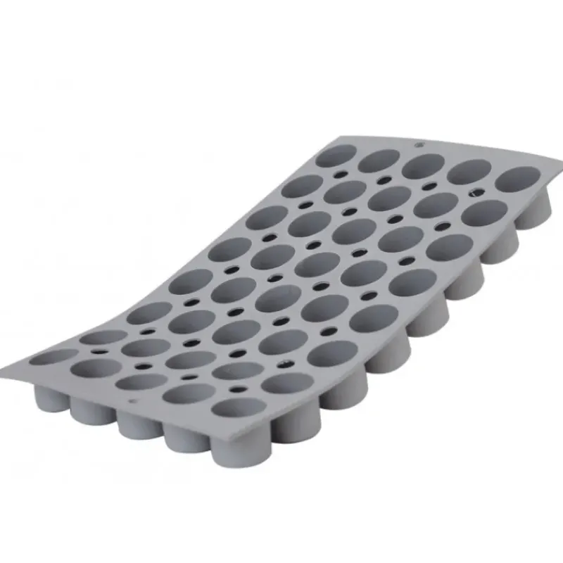 Moule Silicone*DE BUYER Elastomoule mini-Cylindre - 40 empreintes 30 x 17,6 cm - Silicone