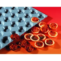 Moule Silicone|Moules À Gâteaux*DE BUYER Elastomoule mini-tartelettes - 24 empreintes 30 x 17,5 cm - Silicone