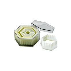 Emporte Pièce - Découpoir Pâtisserie*MALLARD FERRIERE Emporte Pièce Hexagonaux Cannelés Polyglass (x9)